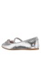 Kids Nina Shoes Ballet Flats | Kendalla Silver-crackle Metallic