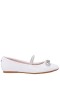 Kids Nina Shoes Ballet Flats | Kendalla White-smooth