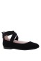 Kids Nina Shoes Ballet Flats | Marissa Black Suede