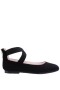 Kids Nina Shoes Ballet Flats | Marissa Black Suede