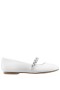 Kids Nina Shoes Ballet Flats | Nataly White Smooth