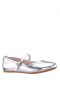 Kids Nina Shoes Ballet Flats | Nicola Silver Metallic Ballet Flats