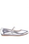 Kids Nina Shoes Ballet Flats | Nicola Silver Metallic Ballet Flats