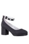 Kids Nina Shoes Dress Shoes | Camilla Black/silver