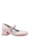 Kids Nina Shoes Dress Shoes | Mila Blush Glitter Heel Mary Jane Pumps