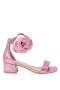 Kids Nina Shoes Dress Shoes | Mona Pink Metallic Heel Sandal