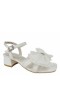 Kids Nina Shoes Dress Shoes | Viki White Heel Sandal