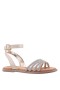 Kids Nina Shoes Sandals | Lois Light Gold Shimmer Flat Sandal