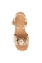Kids Nina Shoes Sandals | Mercy Light Gold Metallic Casual Wedge Sandals