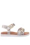 Kids Nina Shoes Sandals | Saturn Light Gold Metallic Footbed Sandal
