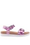 Kids Nina Shoes Sandals | Saturn Light Pink Metallic Footbed Sandal