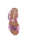 Kids Nina Shoes Sandals | Saturn Light Pink Metallic Footbed Sandal