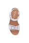 Kids Nina Shoes Sandals | Saturn White Footbed Sandal