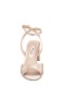 Women Nina Shoes Block Heels | Nigella Pearl Rose Satin Block-heel Sandals With Twist-front And Ankle-strap