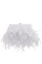 Women Nina Shoes Bridal Shoes | Alana White All Over Feather Frame Clutch
