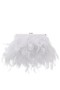 Women Nina Shoes Bridal Shoes | Alana White All Over Feather Frame Clutch