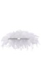 Women Nina Shoes Bridal Shoes | Alana White All Over Feather Frame Clutch