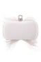 Women Nina Shoes Bridal Shoes | Lara Ivory Feather Embellished Minaudiere