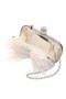 Women Nina Shoes Bridal Shoes | Lara Ivory Feather Embellished Minaudiere
