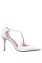 Women Nina Shoes Bridal Shoes | Netta Ivory Satin High-heel Pumps