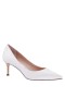 Women Nina Shoes Bridal Shoes | Nina60 Ivory Satin Mid-heel Classic Pump