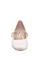 Women Nina Shoes Flats & Wedges | Pattie Ivory Satin Ballet Flats With Crystal Band