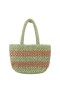 Women Nina Shoes Handbags | Adah Celery/natural Paper Raffia Tote Bag