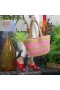 Women Nina Shoes Handbags | Adah Natural/pink Paper Raffia Tote Bag