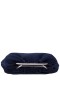 Women Nina Shoes Handbags | Allison Navy Metal Handle Satin Pouch Bag