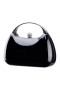 Women Nina Shoes Handbags | Brando Black Patent/glass Crystal Minaudiere
