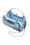 Women Nina Shoes Handbags | Brando Icy Blue Met Foil Pu Minaudiere