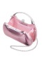Women Nina Shoes Handbags | Brando Icy Pink Met Foil Pu Minaudiere