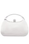 Women Nina Shoes Handbags | Brando Ivory Chiffon/satin/glass Crystal Minaudiere