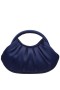 Women Nina Shoes Handbags | Bren New Navy Mini Moon Satchel With Cut Out Handle