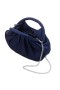 Women Nina Shoes Handbags | Bren New Navy Mini Moon Satchel With Cut Out Handle