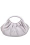 Women Nina Shoes Handbags | Bren Silver Mini Moon Satchel With Cut Out Handle