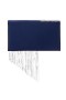 Women Nina Shoes Handbags | Carma Navy Crystal Chain Slim Envelope Clutch