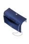 Women Nina Shoes Handbags | Carma Navy Crystal Chain Slim Envelope Clutch