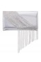 Women Nina Shoes Handbags | Carma Silver Crystal Chain Slim Envelope Clutch