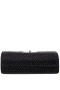 Women Nina Shoes Handbags | Cilian Black Glass Crystal Flap Clutch