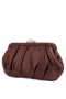 Women Nina Shoes Handbags | Concord Bronze Pleated Frame Clutch With Crystal Clasp