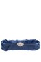 Women Nina Shoes Handbags | Concord Navy Pleated Frame Clutch With Crystal Clasp