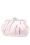 Women Nina Shoes Handbags | Concord Pearl Rose Pleated Frame Clutch With Crystal Clasp