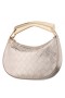 Women Nina Shoes Handbags | Cory Platino Metallic Faux Woven Pu Handle Bag