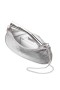 Women Nina Shoes Handbags | Cory Silver Metallic Faux Woven Pu Handle Bag
