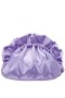 Women Nina Shoes Handbags | Cristy Royal Lilac Satin Gathered Crossbody Pouch Bag