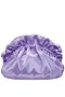 Women Nina Shoes Handbags | Cristy Royal Lilac Satin Gathered Crossbody Pouch Bag