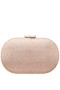 Women Nina Shoes Handbags | Dally Pearl Rose Allover Crystal Oval Minaudiere