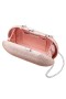 Women Nina Shoes Handbags | Dally Pearl Rose Allover Crystal Oval Minaudiere