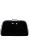 Women Nina Shoes Handbags | Danni Black Patent Large Crystal Embellished Tab Minaudiere